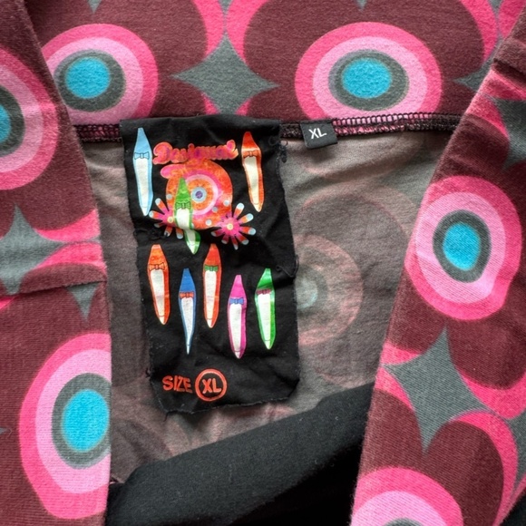 Desigual Flowers and Sunglasses Comfy Skirt sz XL - Picture 3 of 4